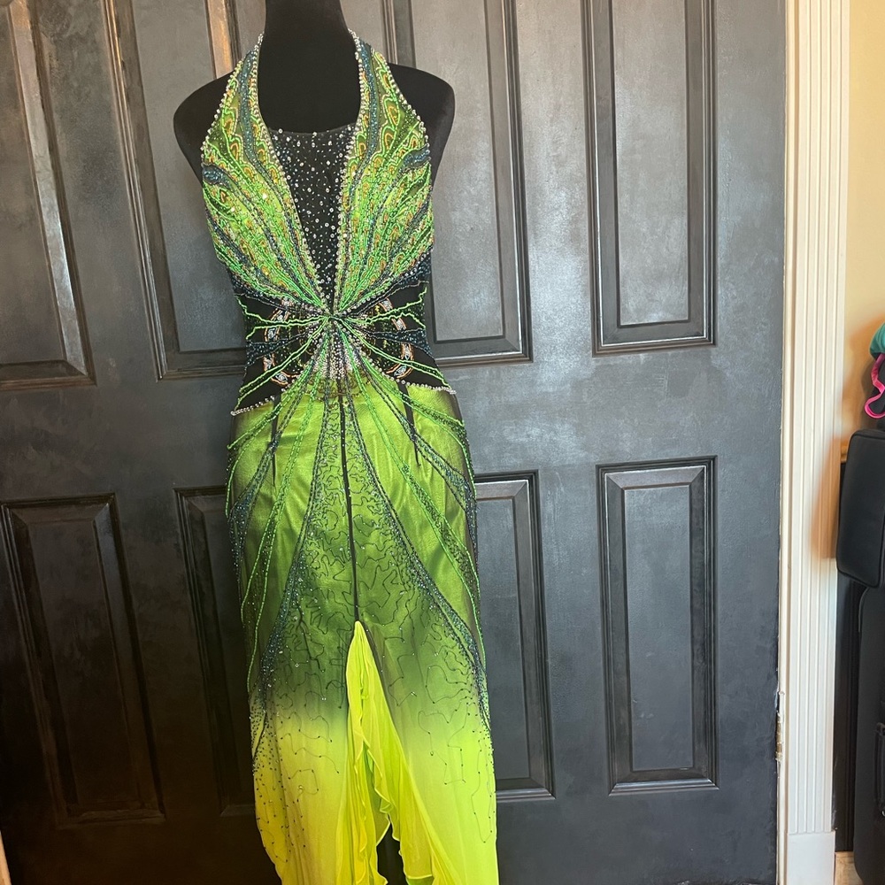 Beaded Couture formal gown/EUC/worn once